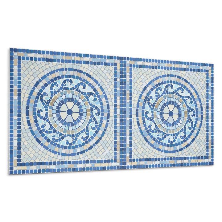 Öntapadó dekoratív panel, Wallfluent, Mozaik az ég színeiben, Kék, 120x60 cm, 010310540040000283277