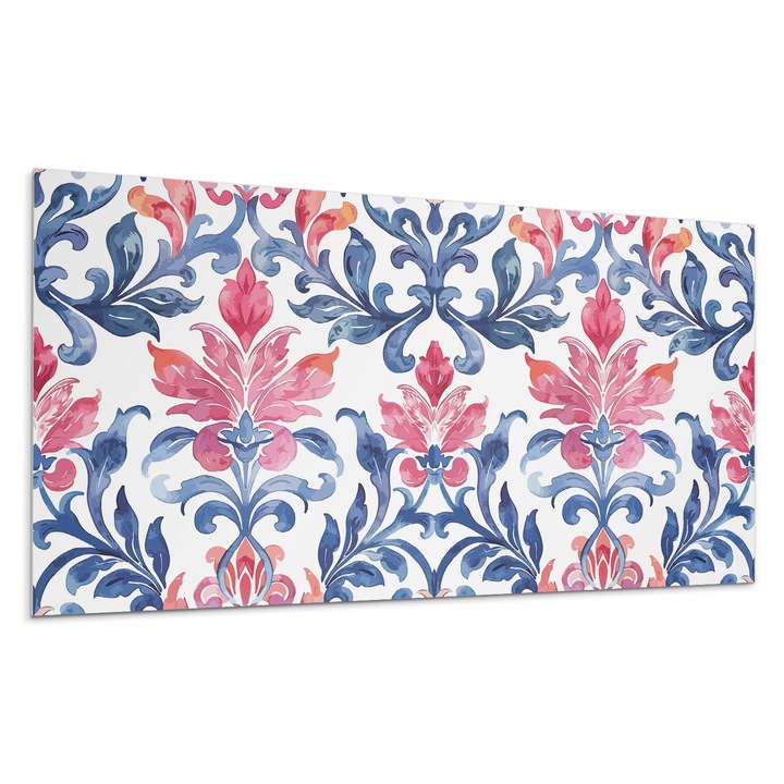 Öntapadó dekoratív panel, Wallfluent, Virágos motívum, Barna, 100x50 cm, 010310540010000283263