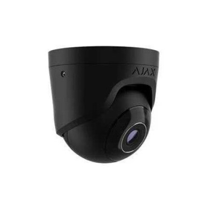 Camera de supraveghere Ajax TurretCam, 5 Mp, 2.8 mm, detectie miscare, neagra, dimensiuni 10.3x9.8x9.8 cm