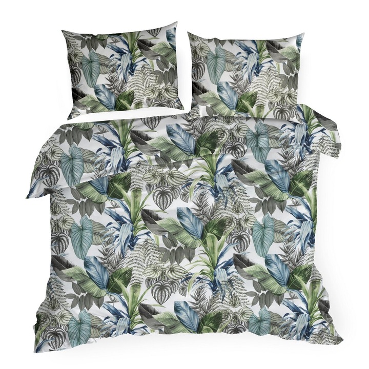 Lenjerie de pat DAVOS 160 x 200 cm Eurofirany verde