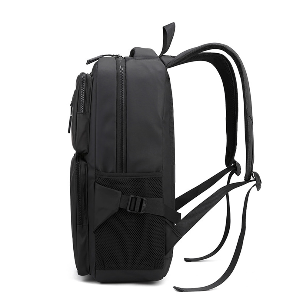 Rucsac Dollcini Oxford reflectorizant impermeabil, geanta de liceu, pentru adolescenti si studenti, negru