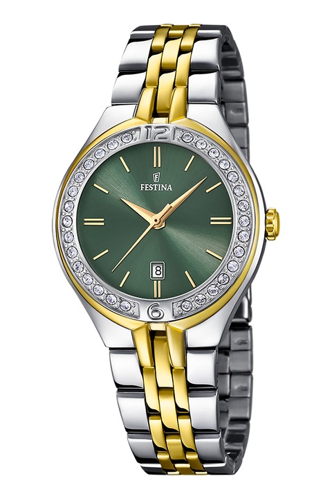 Festina, Ceas cu cu Argintiu, Verde, Argintiu/Auriu