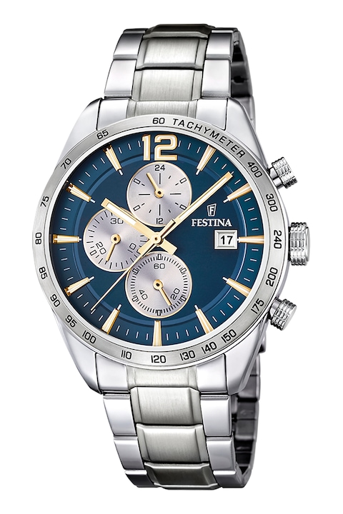 Festina, Часовник Timeless с хронограф, Сребрист