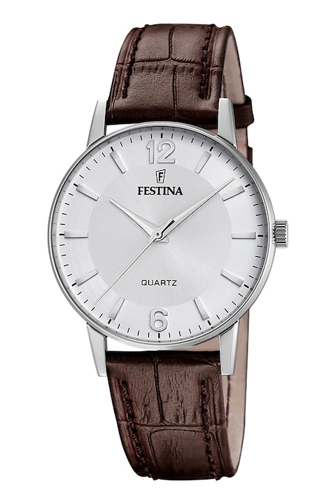 Festina, Часовник с кожена каишка, Тъмнокафяв