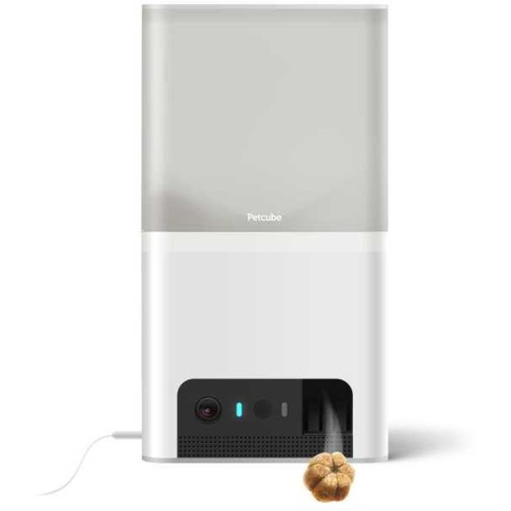 Camera pentru animale de companie Petcube Bites 2 Lite, 2,1 Mega Pixel, unghi de 160°, culoare argintie, dimensiuni 145,1x73,2x268,7mm