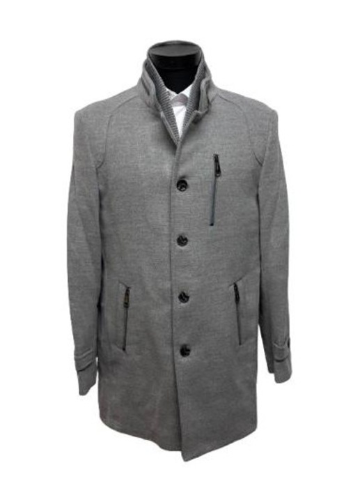 Palton cu guler tunica pentru barbati, Callipso-1279, Gri