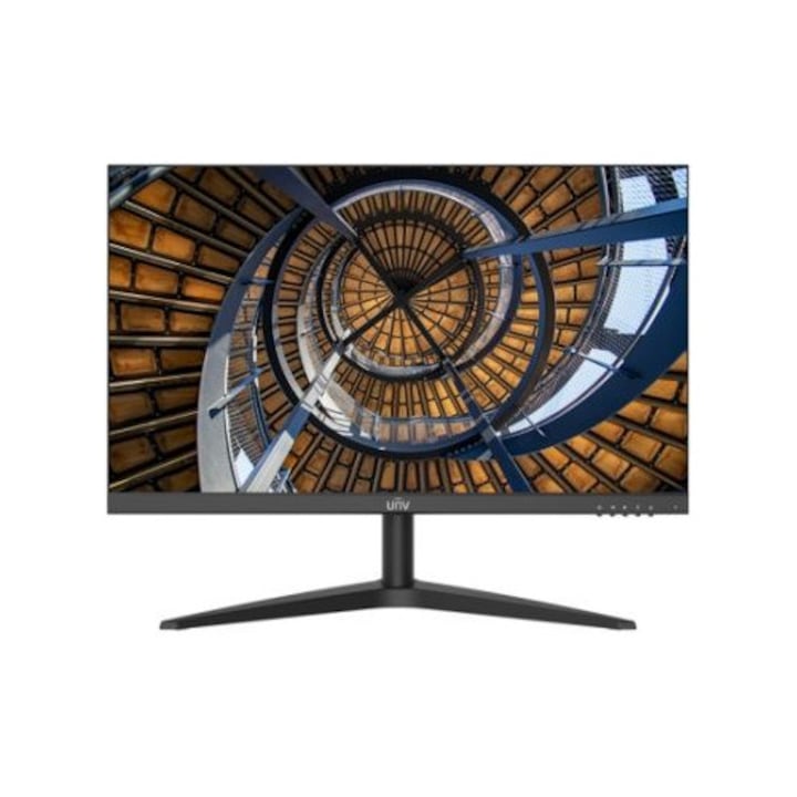 Uniview 24" MW-LC24 LED monitor, 16:9, 1920x1080, 24", Full HD, LED, VA panel, 75Hz, 14ms, 3000:1‎, 250cd/m2, VGA, 1xHDMI, fekete