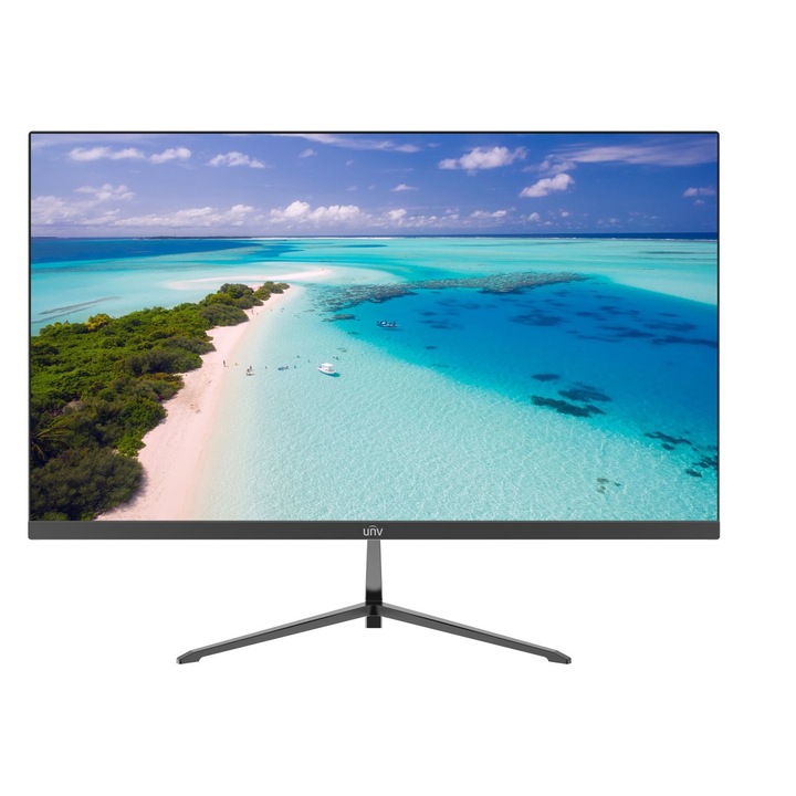 Uniview 27" MW-LC27-B LED monitor, 16:9, 1920x1080, 27", Full HD, LED, VA panel, 75Hz, 14ms, 4000:1, 250cd/m2, VGA, 1xHDMI, fekete