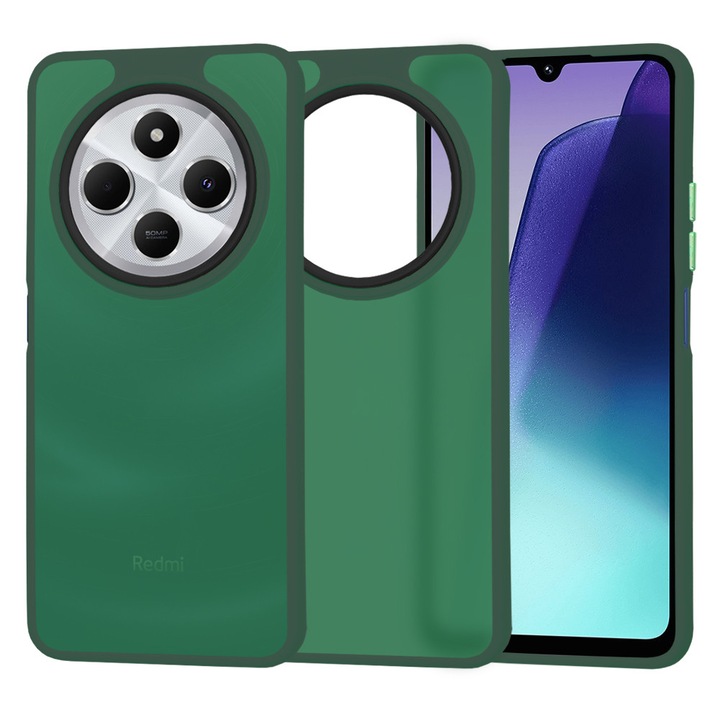 Védőtok Xiaomi Noble Redmi 14C/Poco C75, Y23 készülékhez, Lexgard, éjzöld