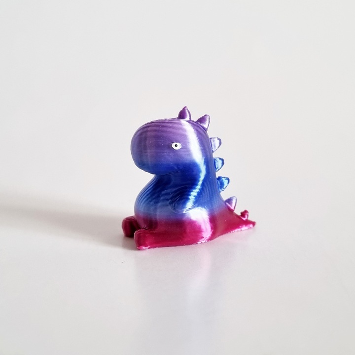 Marturie botez figurina dinozaur 3D, Zenini, multicolor, 3 cm