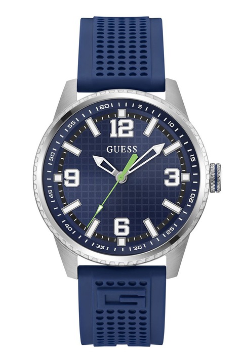 GUESS, Kvarc karóra szilikonszíjjal, Sötétkék