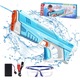 Pistol cu Apa Electric pentru Copii si Adulti - Pistol cu Apa Automat, Distanta 10m, Cu Baterie Si Ochelari, Jucarie pentru Vara, Plaja, Piscina, Party, Cadou Copii 6+ Ani, Albastru