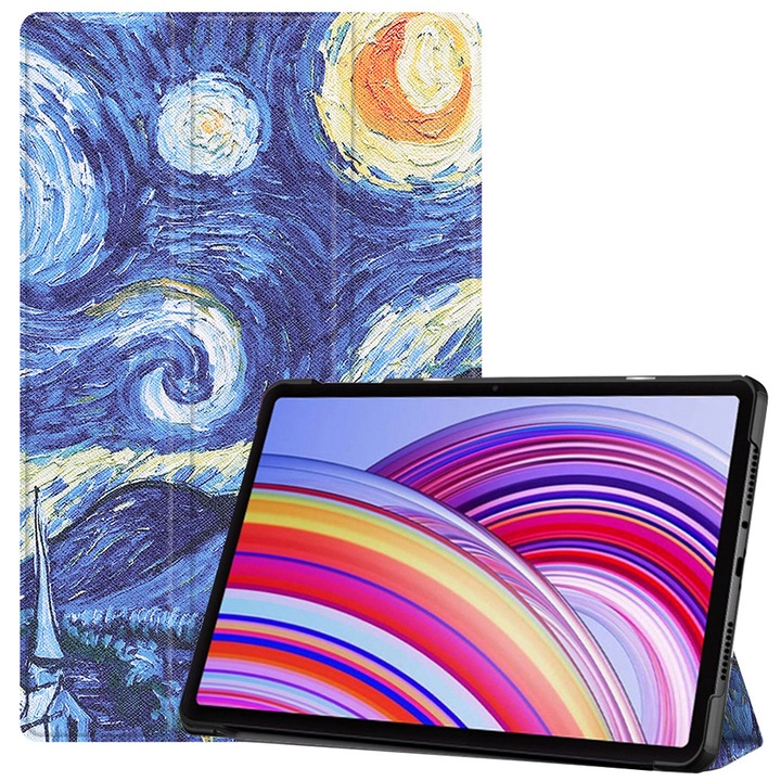 Husa Protectie Compatibila cu Xiaomi Redmi Pad Pro / Redmi Pad Pro 5G / Poco Pad, TIM, Starry Night