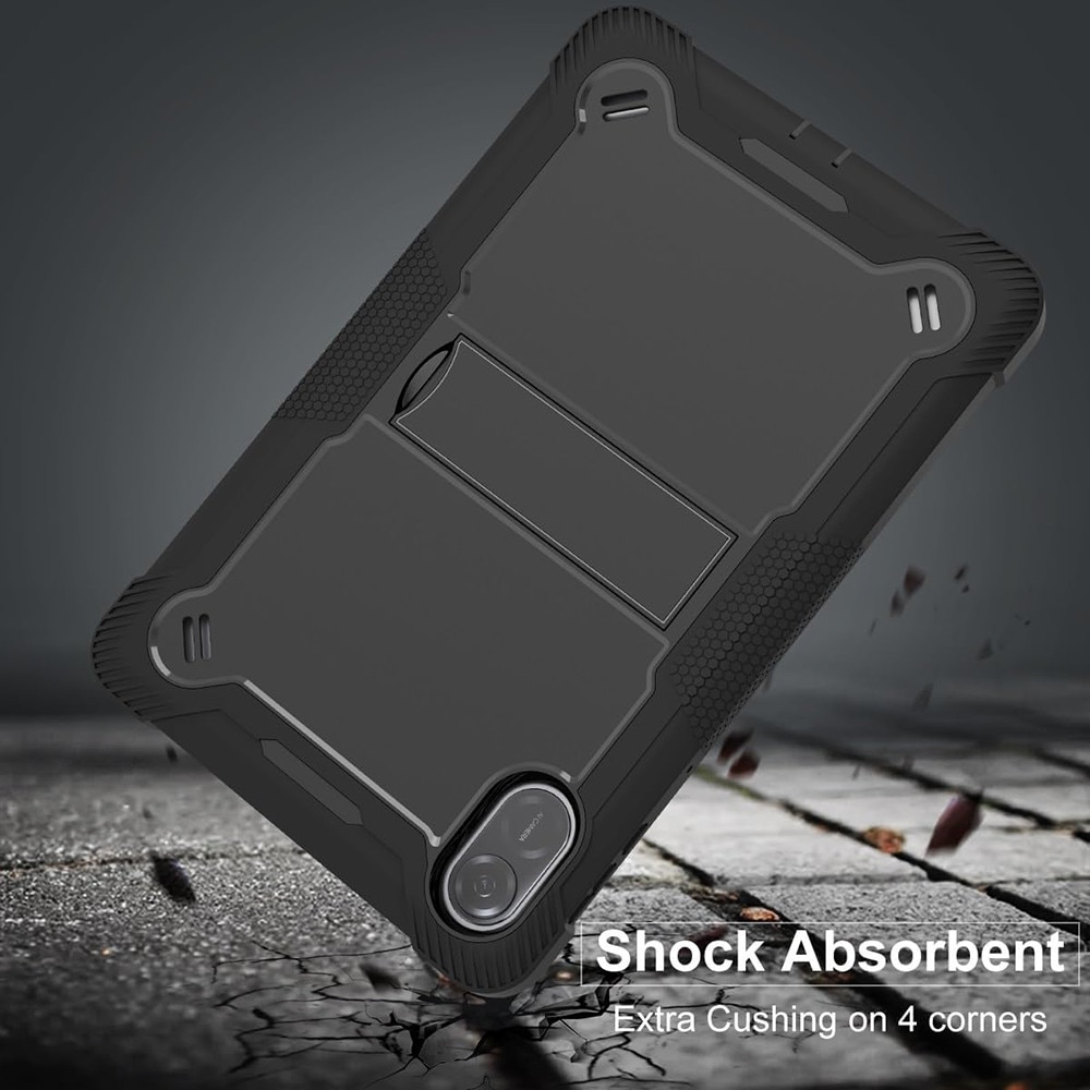 Husa Cu Grad Ridicat de Protectie pentru Honor Pad X8a + Folie, K14, Hard Plastic, Intense Dark