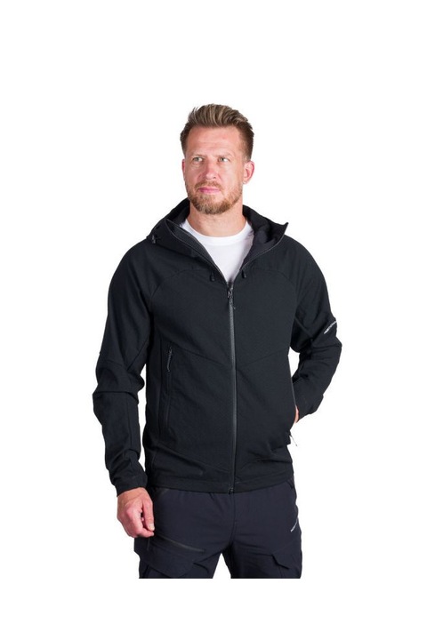 Jacheta barbati NORTHFINDER, de Trekking 1L Softshell, EWALD BU-5304OR, Negru