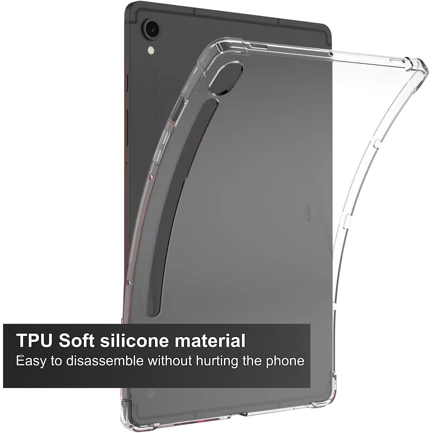 Husa pentru Samsung Galaxy Tab S10 Lite / S10 FE / S9 FE 10.9″, Silicon TPU, Transparenta