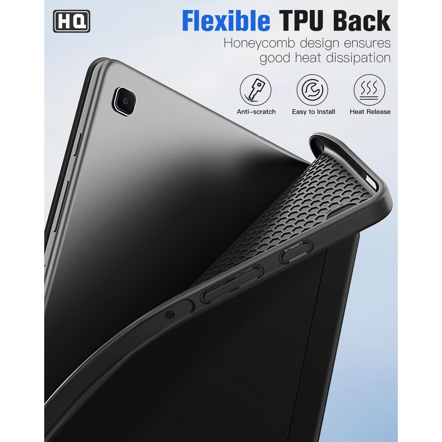 Husa pentru Samsung Tab S6 Lite (Evo) 10.4" 2024, Silicon TPU, Smart Cover – Negru