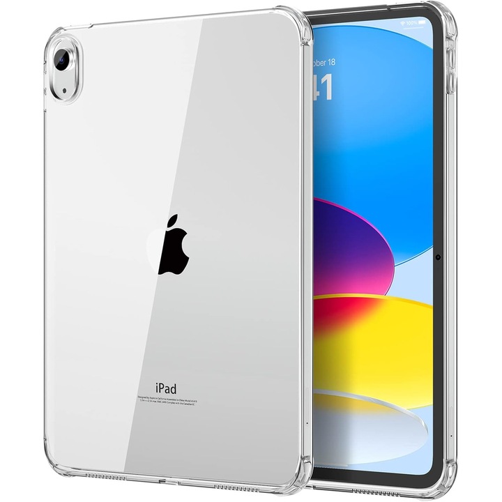 Tok iPad 11 (A16) 2025 / iPad 10 2022 10,9 hüvelykes táblagéphez, TPU szilikon, átlátszó