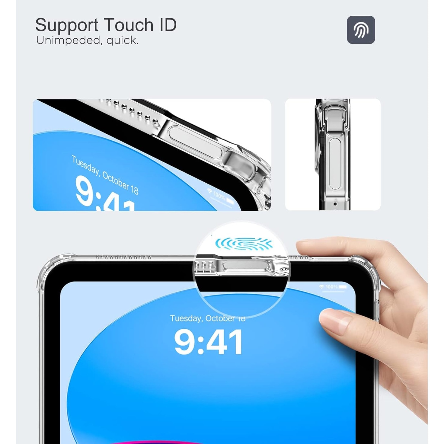 Husa pentru Tableta iPad 11 (A16) 2025 / iPad 10 2022 10.9 inch, Silicon TPU, Transparenta