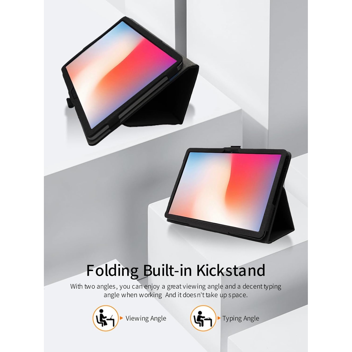 Husa pentru tableta Blackview Tab 11 (SE) 10.36'', Curea pentru Mana, Suport Stylus, Denim