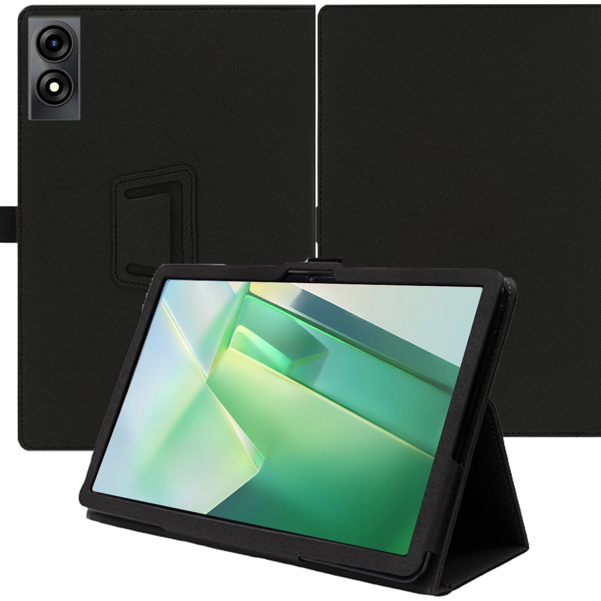 Husa pentru tableta Blackview Tab 11 (SE) 10.36'', Curea pentru Mana, Suport Stylus, Denim