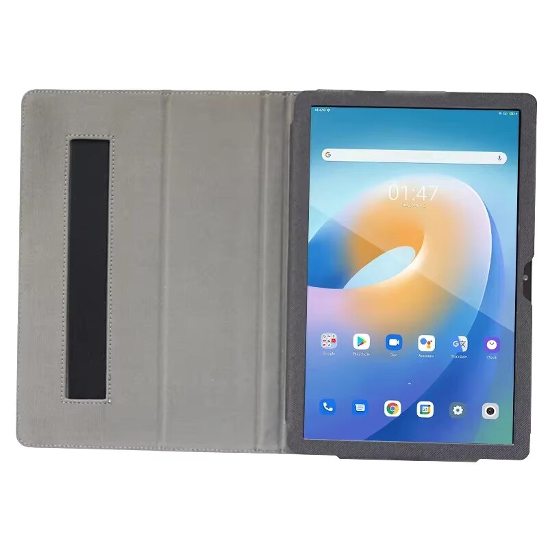 Husa pentru tableta Blackview Tab 60 8.68", Curea pentru Mana, Suport Stylus, Denim
