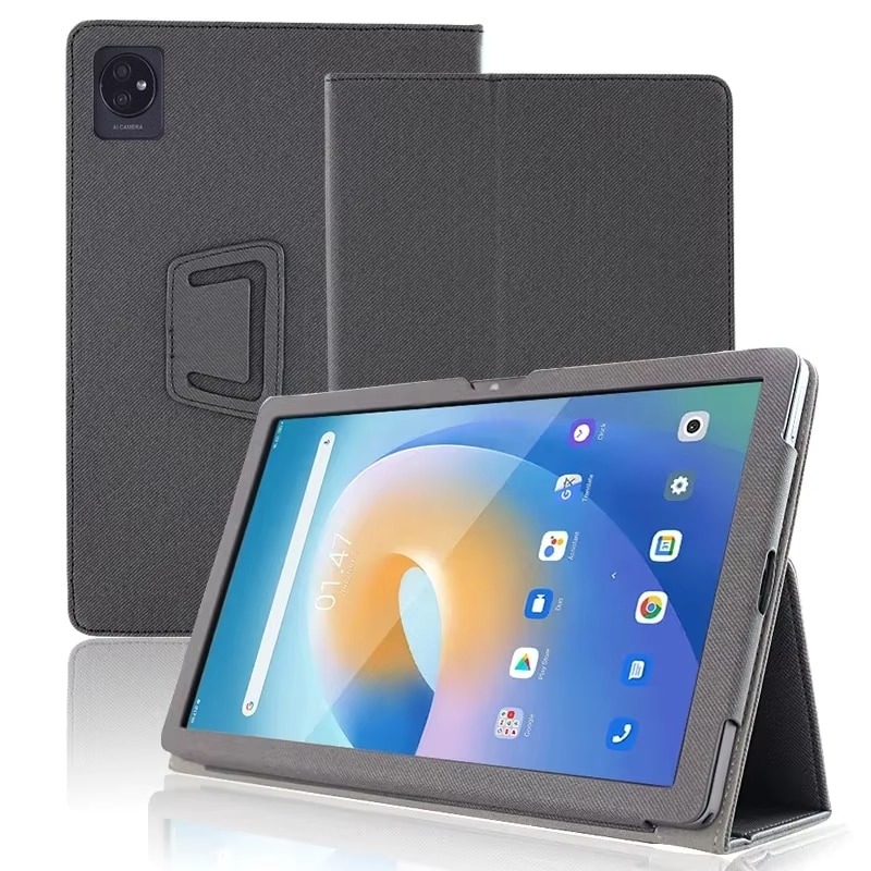 Husa pentru tableta Blackview Tab 60 8.68", Curea pentru Mana, Suport Stylus, Denim