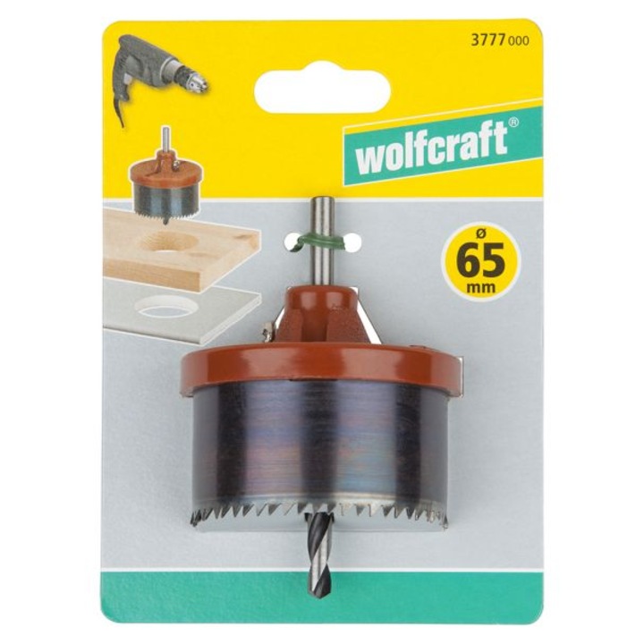 Carota standard Wolfcraft 3777000, 65x32 mm, tija cilindrica cu diametrul de 6 mm