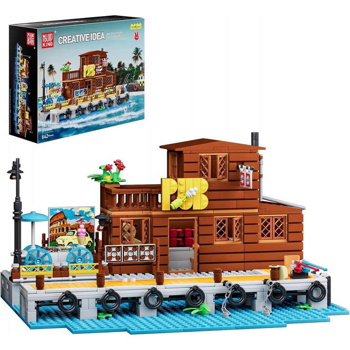 Строителен комплект Mold King 10108 Harbour Tavern Set Modular Creative Building City