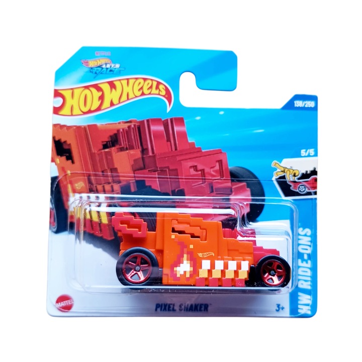 Masinuta Hot Wheels Pixel Shaker, portocaliu, 1:64 - model 2025