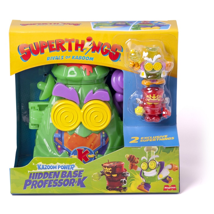 Superthings Figurine – Kazoom Power Battle, Professor K Hidden Base, 3+ éves