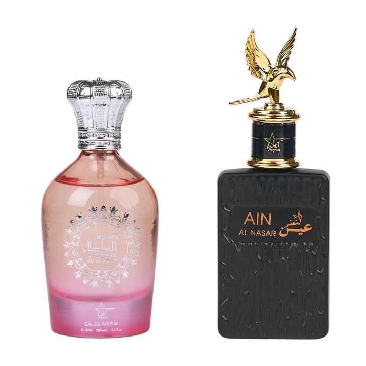 Eau de Parfum készlet, Ameerat Al Sultan / Ain Al Nasar, női és férfi, 2x100 ml