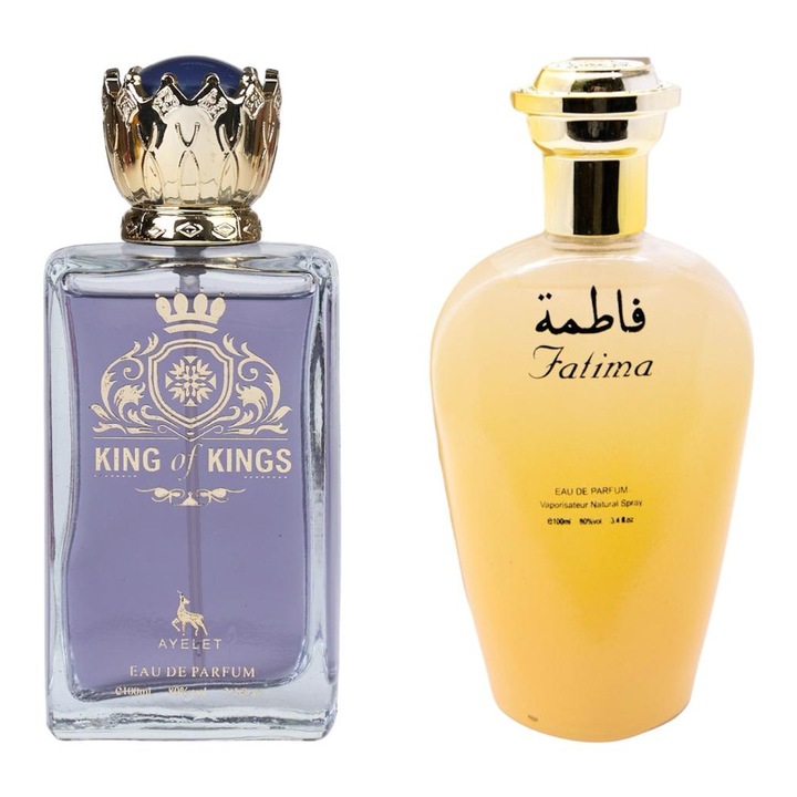 Eau de Parfum szett, King of Kings / Fatima, férfiak és nők, 2x100 ml