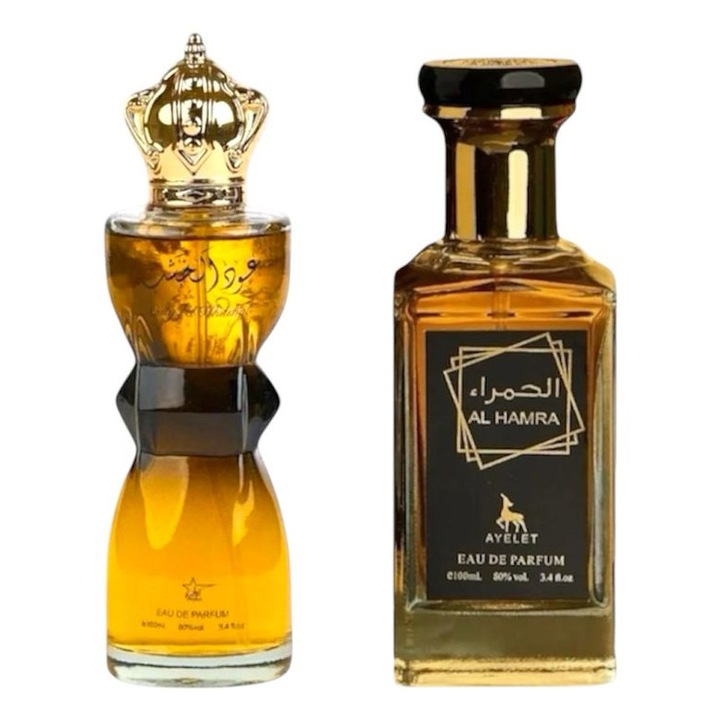 Eau de Parfum készlet, Oud Al Khashab / Al Hamra, Férfi, 2x100 ml