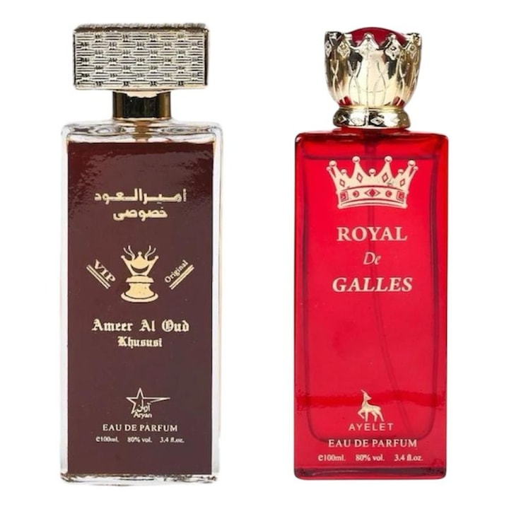 Eau de Parfum készlet, Ameer Al Oud / Royal De Galles, Férfi, 2x100 ml