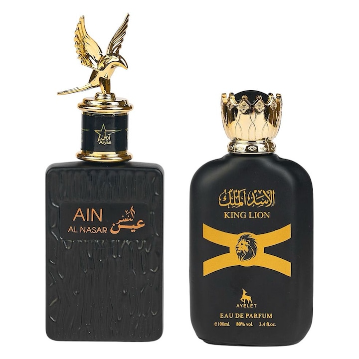 Eau de Parfum készlet, Ain Al Nasar / King Lion, Férfi, 2x100 ml