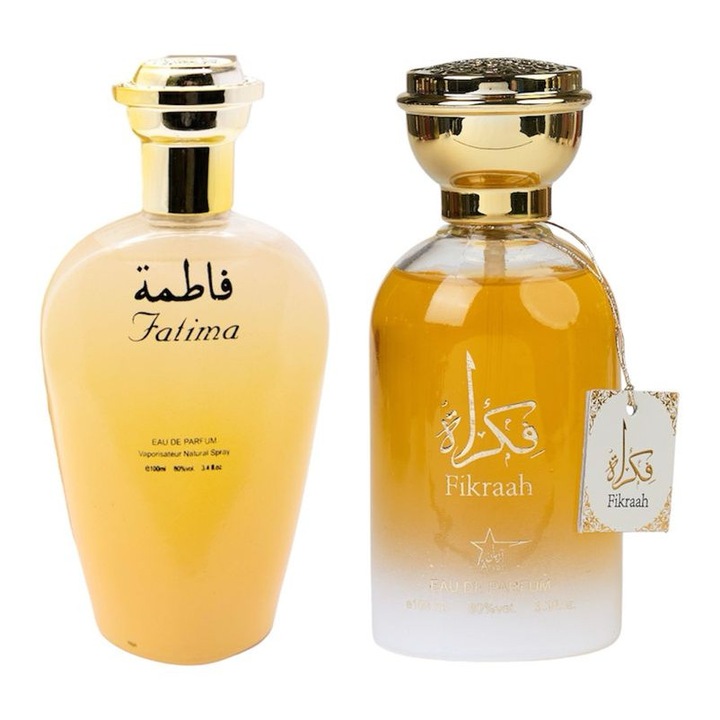 Eau de Parfum szett, Fatima / Fikraah, férfi és női, 2x100 ml