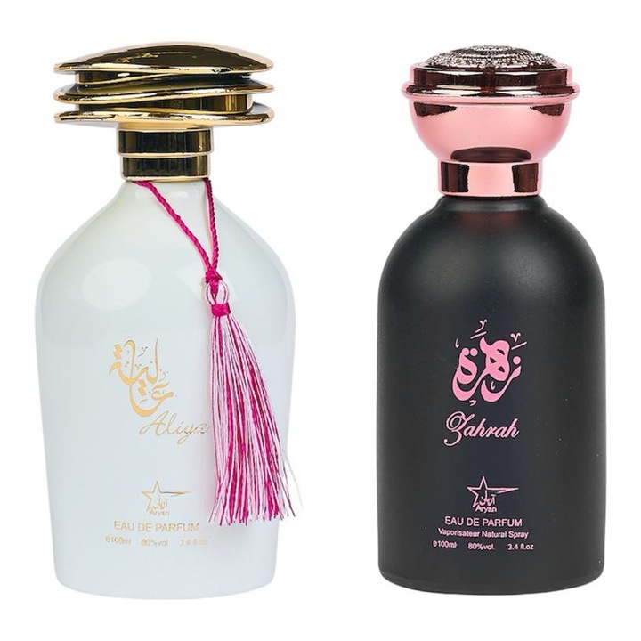 Set Apa de Parfum, Aliya/Zahrah, Femei, 2x100 ml
