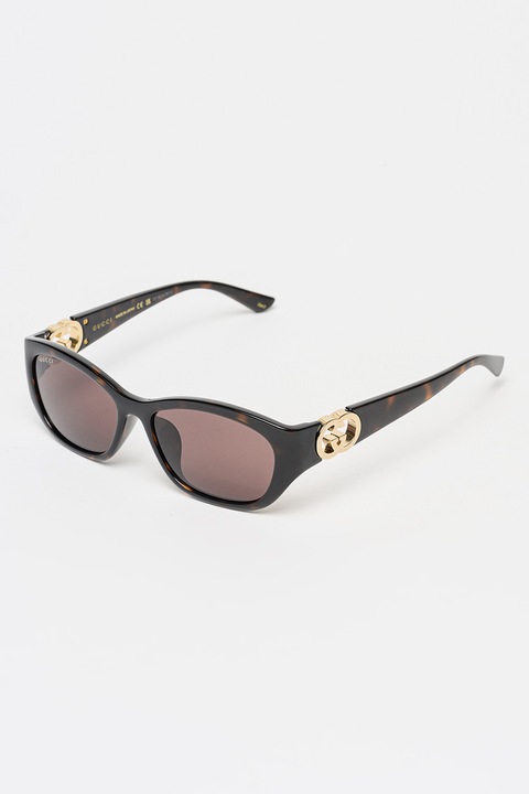 Gucci, Ochelari de soare cu aspect masiv, 51-21-140, Auriu/Negru