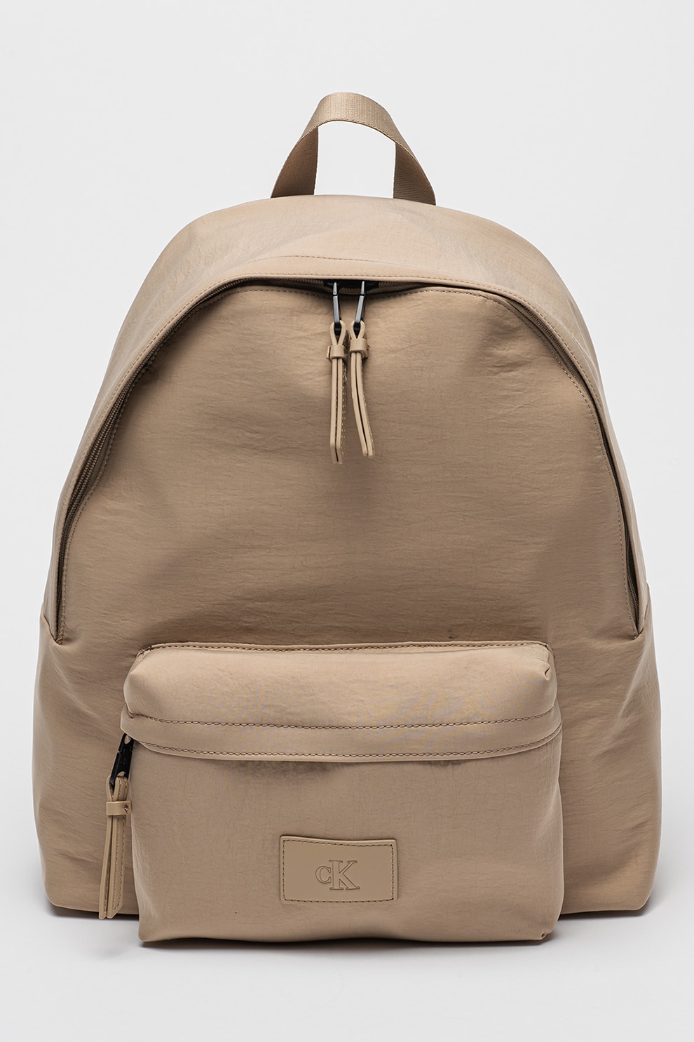 CALVIN KLEIN JEANS, Rucsac din material textil cu logo, Maro nisip