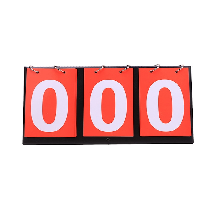 Tabel scor sportiv, model reversibil, 20x16cm, pentru baschet, fotbal, volei, 1 bucata