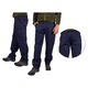FIRI Pantaloni de lucru pentru barbati, talie, buzunare multifunctionale, albastru marin, 48