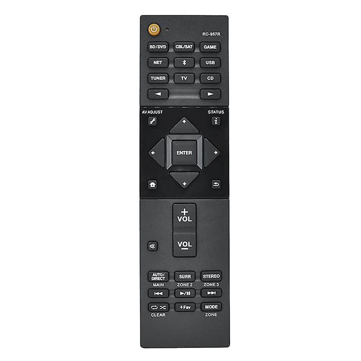 Telecomanda neagra ABS pentru amplificator AV 10x5x2cm set