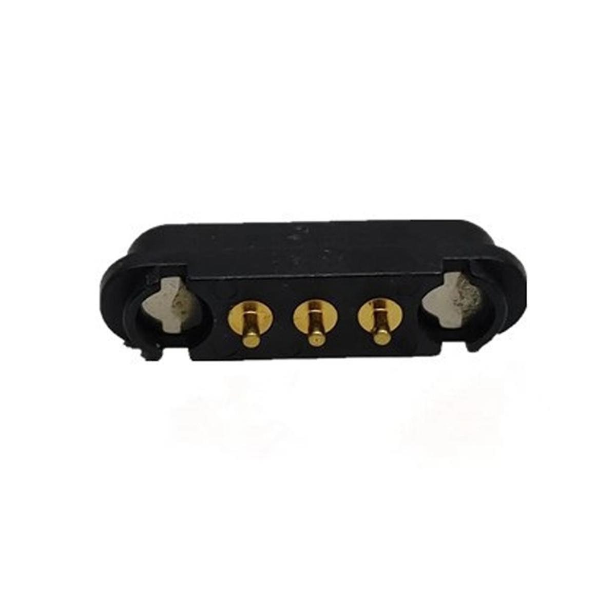 Conector Pogo Pin Magnetic 3Pin, 5 perechi, 2.54mm, negru, nylon