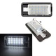 2 db LED-es rendszámtábla világítás készlet, Audi A3/S3, A4/S4, A6/C6, A8/S8, Q7, 18 LED-es, fehér