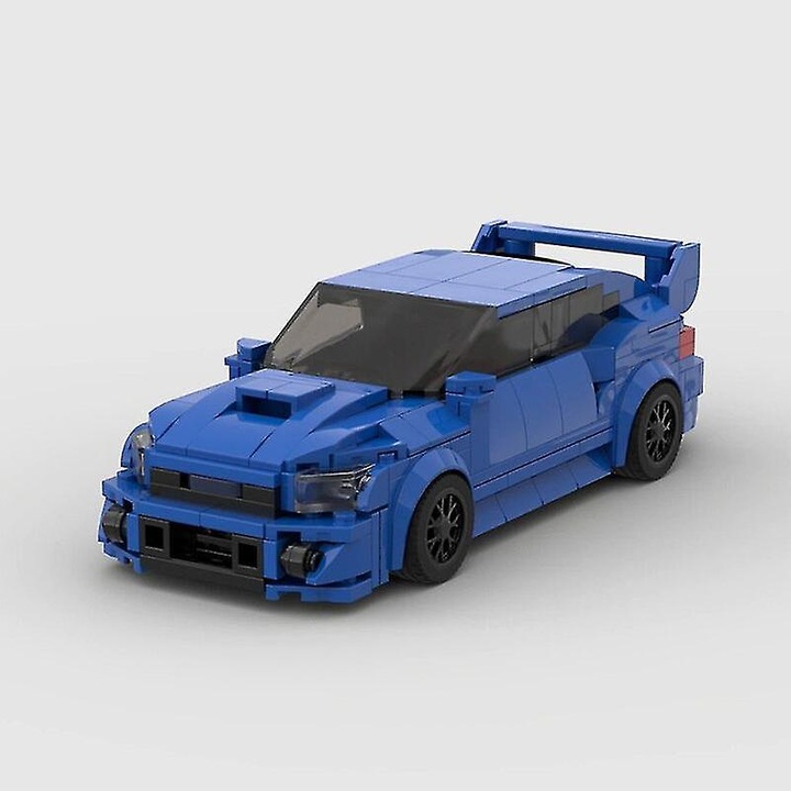 Set de blocuri de constructie Subaru Wrx Sti Rally Racing, jucarii educationale pentru baieti, 3+ ani, multicolor