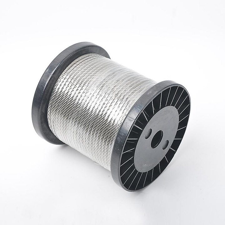 Cablu din otel inoxidabil, 50m, rezistent la rugina, cu vinil