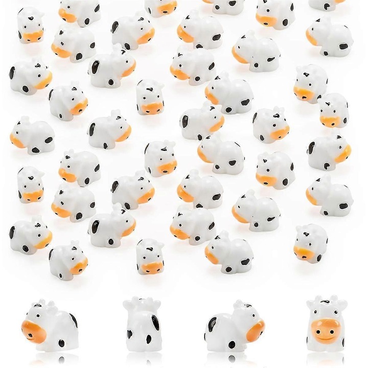 Set 100 Figurine din Rasina pentru Gradina Mini si Decor, Multicolor