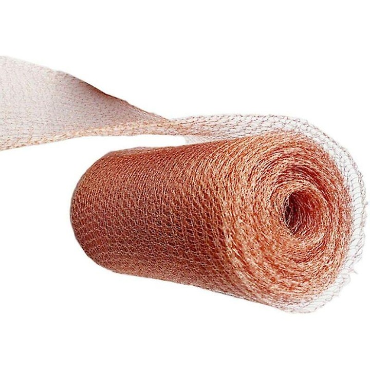 Медна мрежа, 6м x 12.5см, устойчива на гризачи, за употреба в градината и на закрито