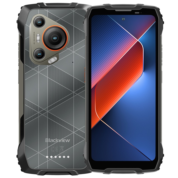 Blackview BL7000 okostelefon, 6,78" FHD+, 24 GB RAM (8 GB + 16 GB bővíthető), 256 GB ROM, Android 15, 7500mAh, 8 mag, Dual SIM, NFC/Ujjlenyomat/Arcfelismerés, Fekete